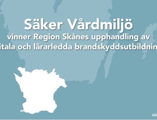 Säker Vårdmiljö vinner Region Skånes upphandling av digitala och lärarledda brandskyddsutbildningar