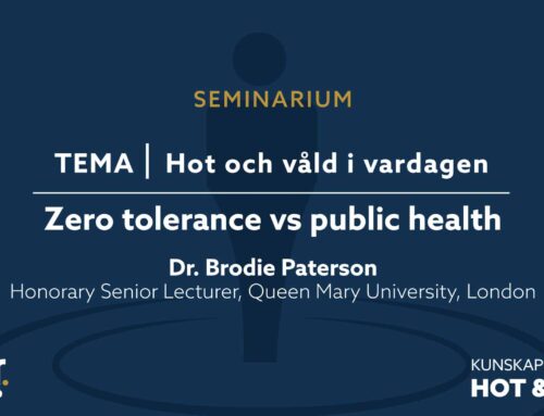 Seminarium: Zero tolerance vs public health: en internationell utblick