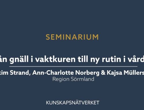 Ny rutin skapade tryggare vårdmiljö